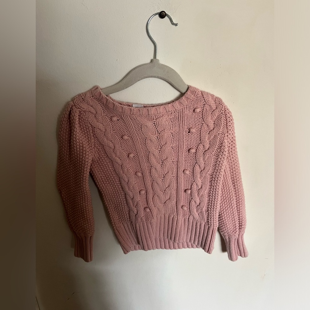 Pink Knitted Gap Sweater